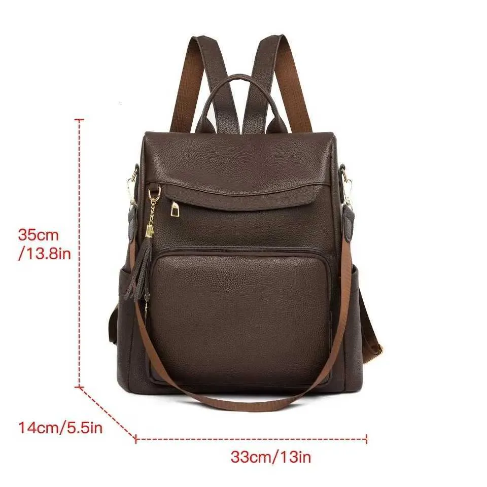 dark brown leather backpack purse simple High School for Boys and Girls Handcrafted from vegetable The Emerson Pack Fine Leather