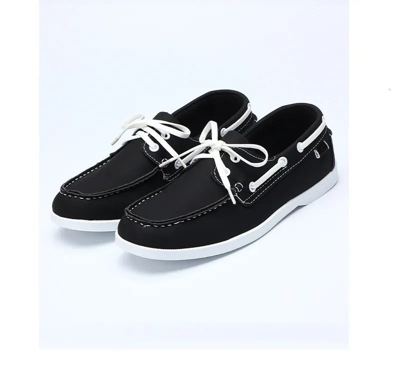 Herren Leder Bootsschuhe Schnürschuh Für Freizeit Und Segeln_voghion.com