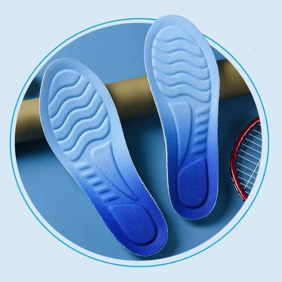 Soft Elastic Shoe Insoles Shock Absorption Breathable Sweat Wearing Comfortable Inserts_voghion.com
