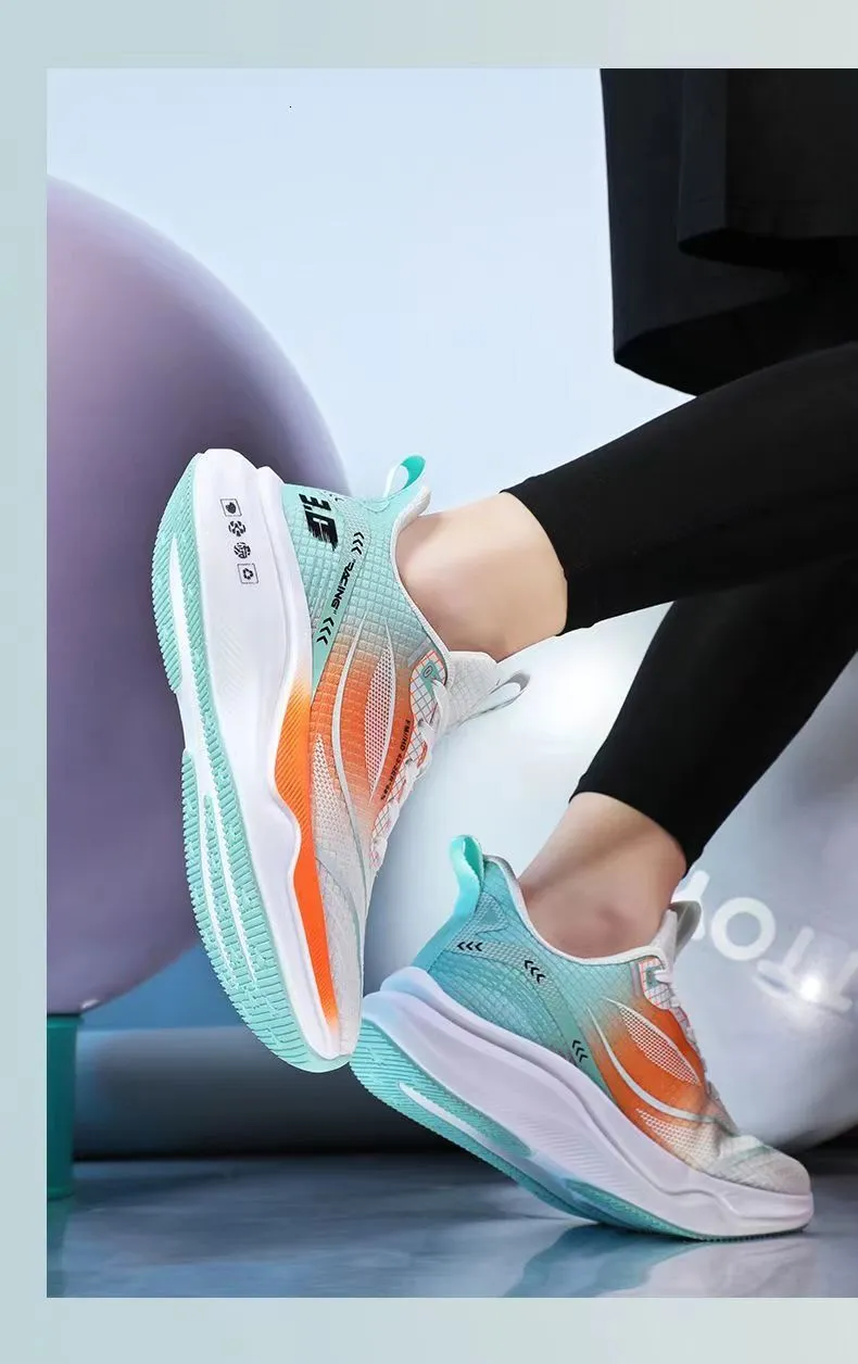 Mens Gradient Mesh Running Shoes Lightweight Breathable Sneakers_voghion.com