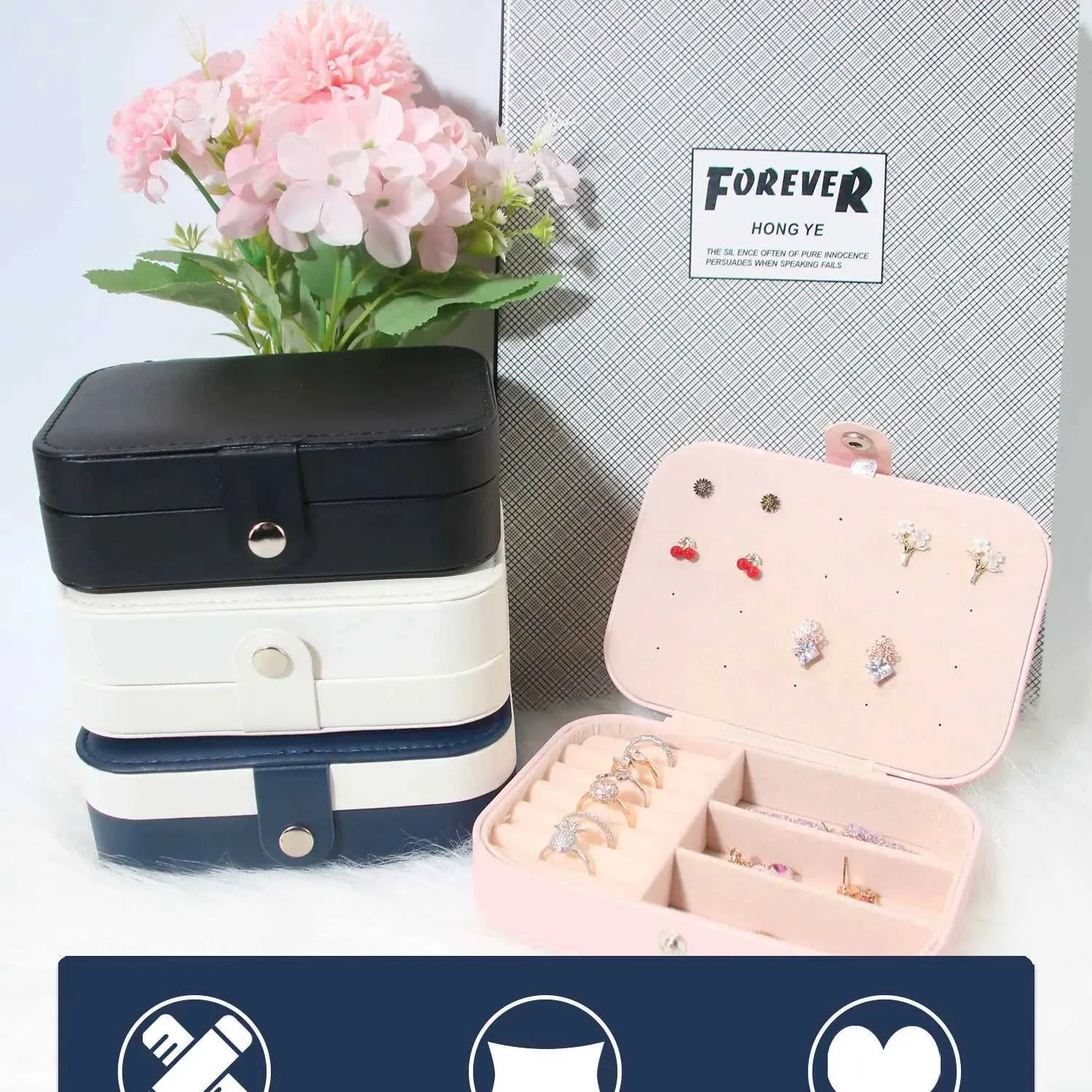 Ins Style Travel Friendly Travel Jewelry Box Amazon From