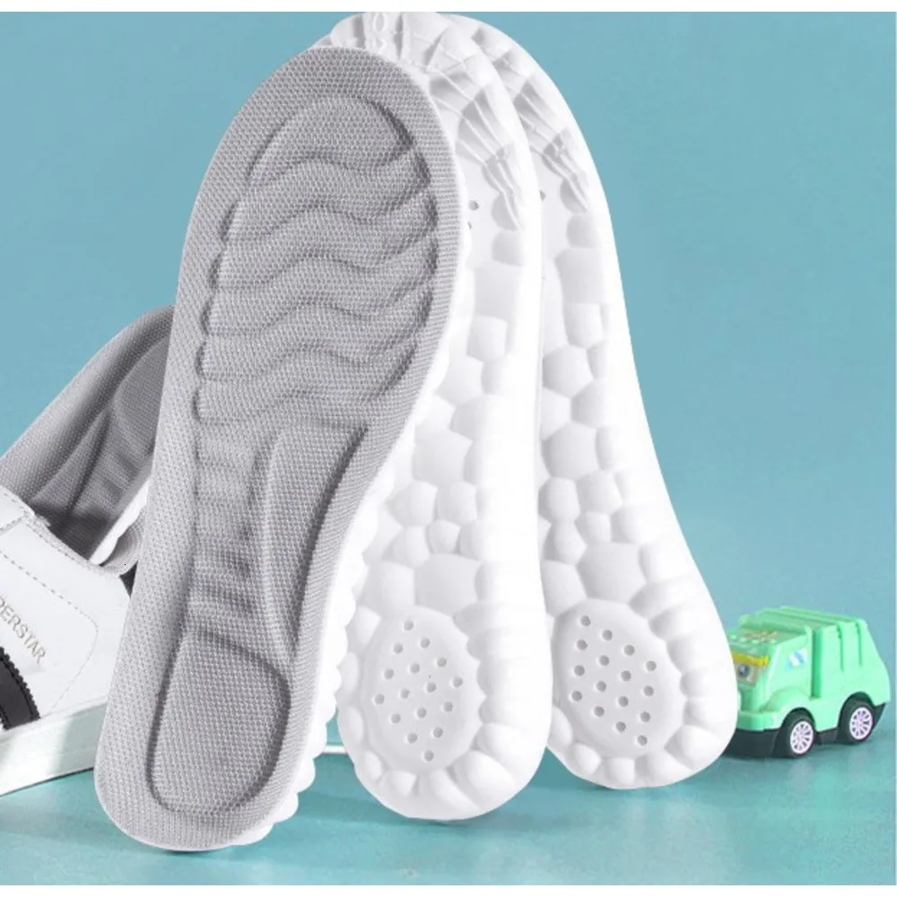 Soft Elastic Shoe Insoles Shock Absorption Breathable Sweat Wearing Comfortable Inserts_voghion.com
