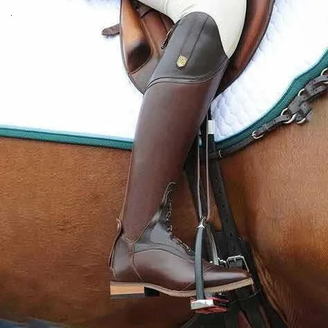 Women Premium Full Grain Leather Tall Equestrian Multiple Colors Professional Horse Riding Knee High Boots For_voghion.com