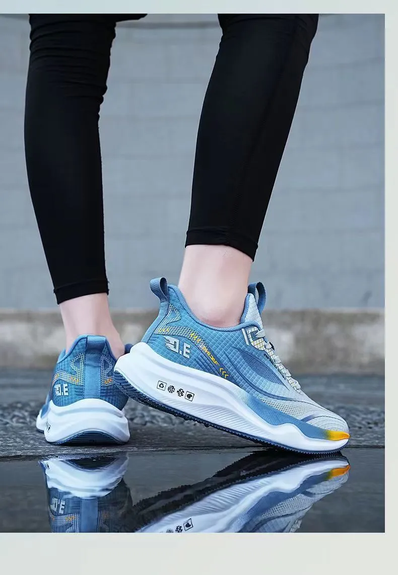 Mens Gradient Mesh Running Shoes Lightweight Breathable Sneakers_voghion.com