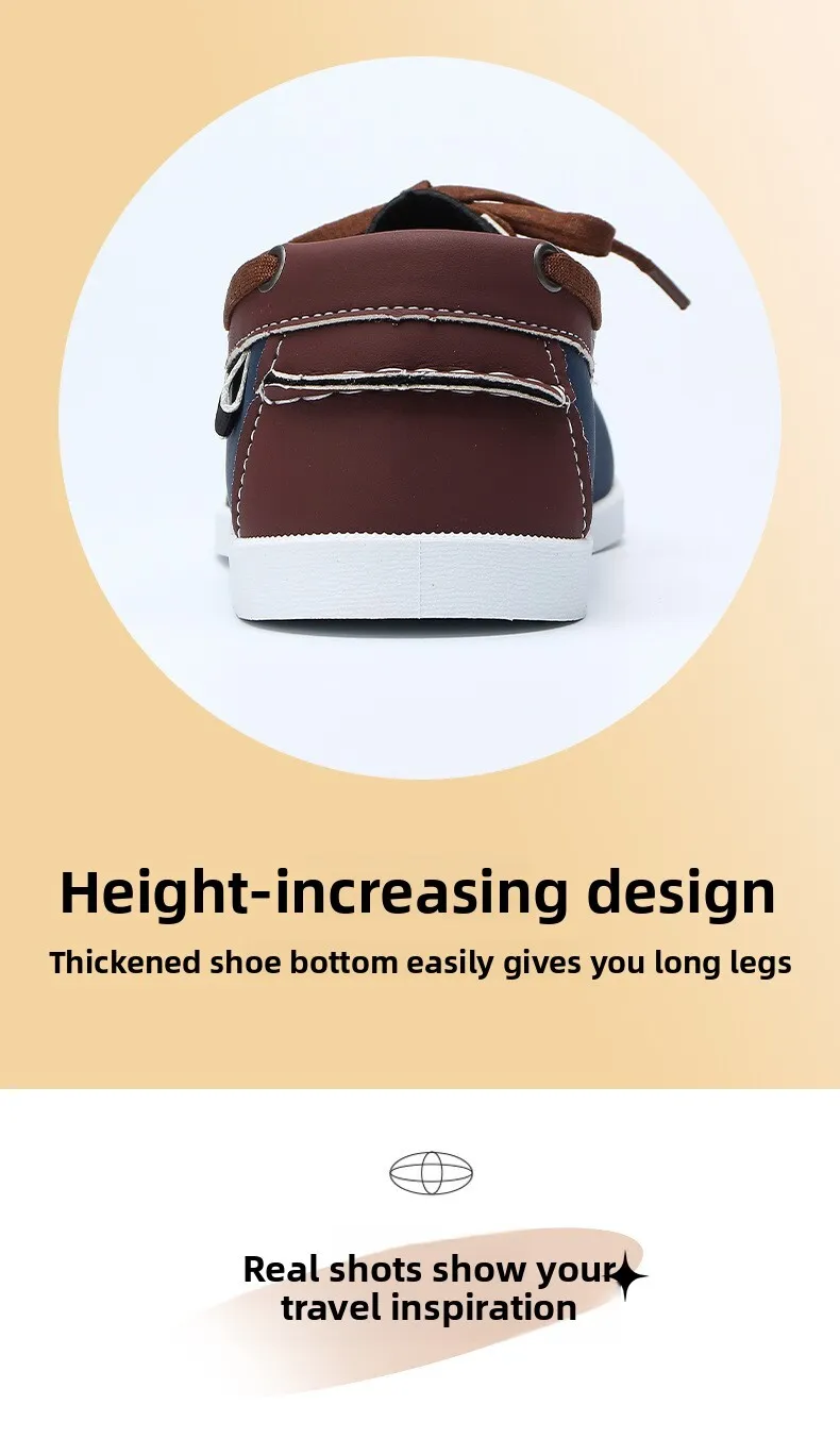 Herren Leder Bootsschuhe Schnürschuh Für Freizeit Und Segeln_voghion.com