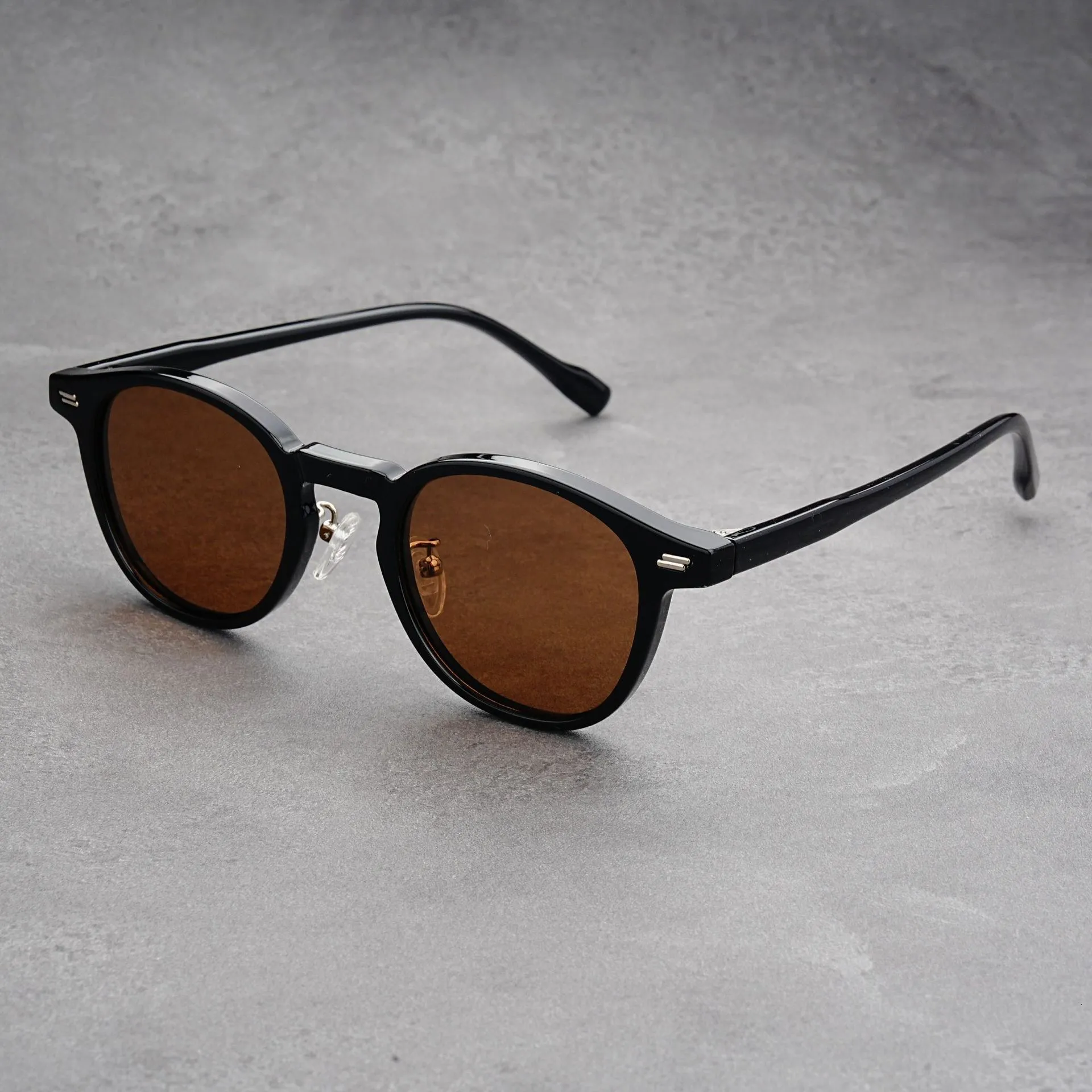 Premium Vintage Round Sunglasses TR90 Frame UV400 Polarized Polaris | Round Polarized Sunglasses Small Frame TR90 UV400  main image 3