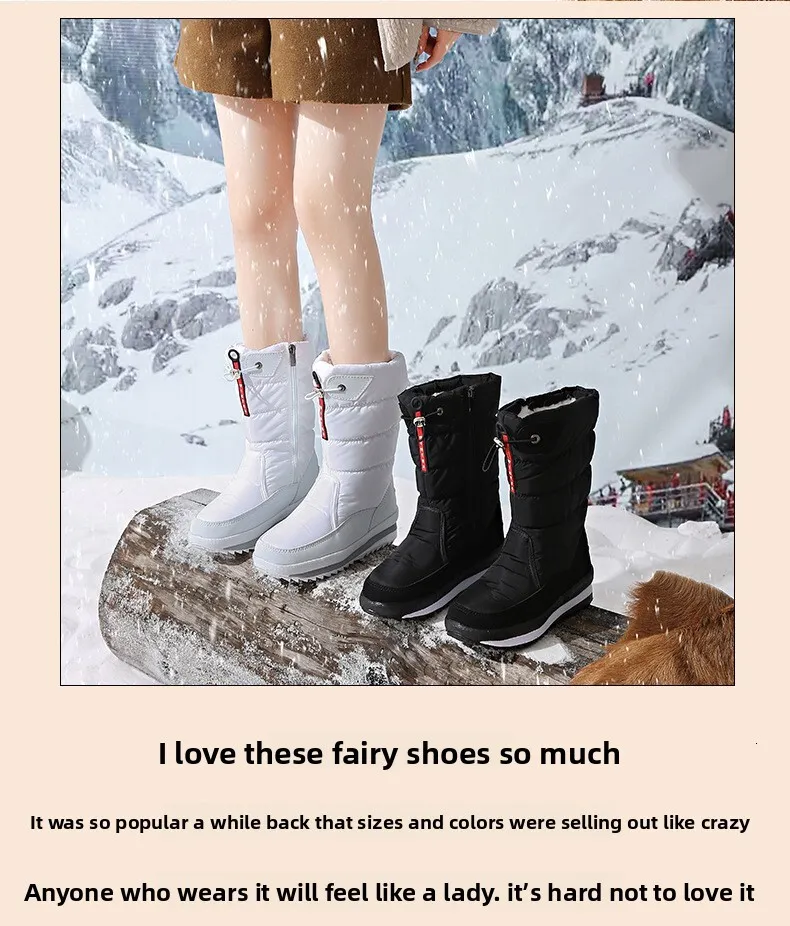 Unisex Winter Schneestiefel Mit Warmfutter Und Reißverschluss_voghion.com