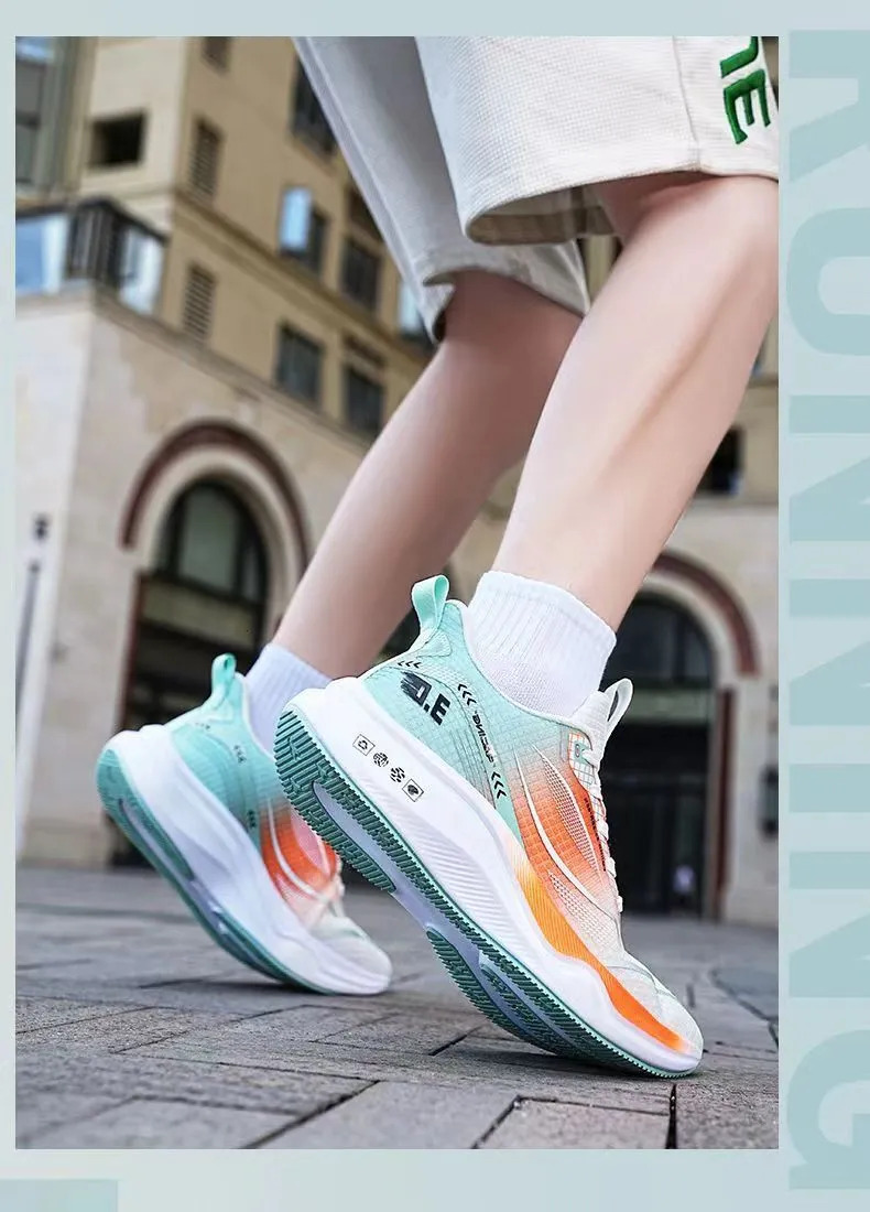 Mens Gradient Mesh Running Shoes Lightweight Breathable Sneakers_voghion.com