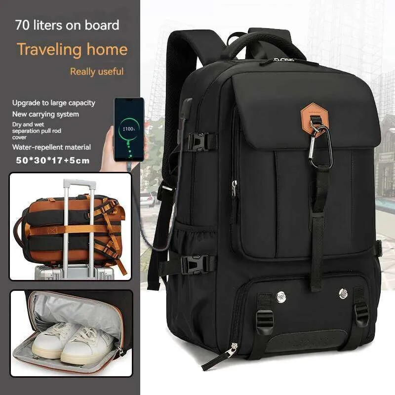 50l waterproof travel backpack & Comfortable for Outdoor Adventures Revalki Features Large Capacity 50L Need to keep your stuff