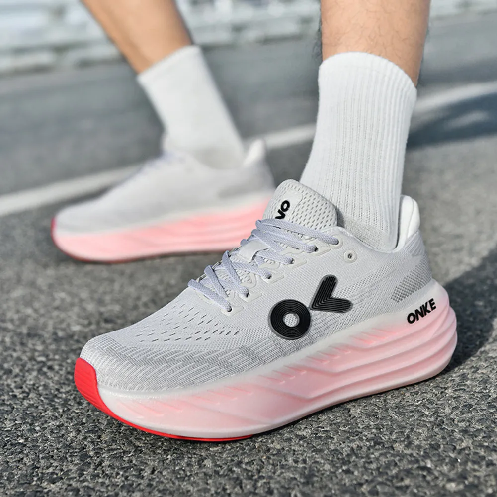 Women Lightweight White Yellow Gradient Mesh Running Shoes With Breathable Upper Daily Outfit_voghion.com