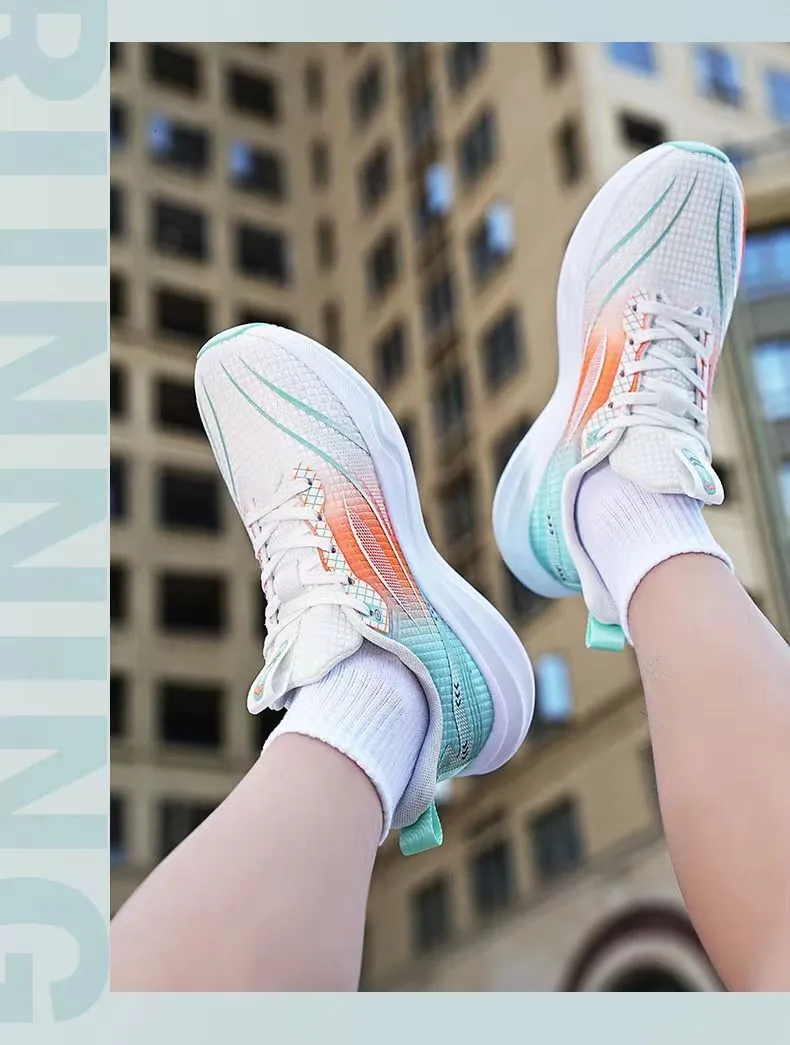 Mens Gradient Mesh Running Shoes Lightweight Breathable Sneakers_voghion.com