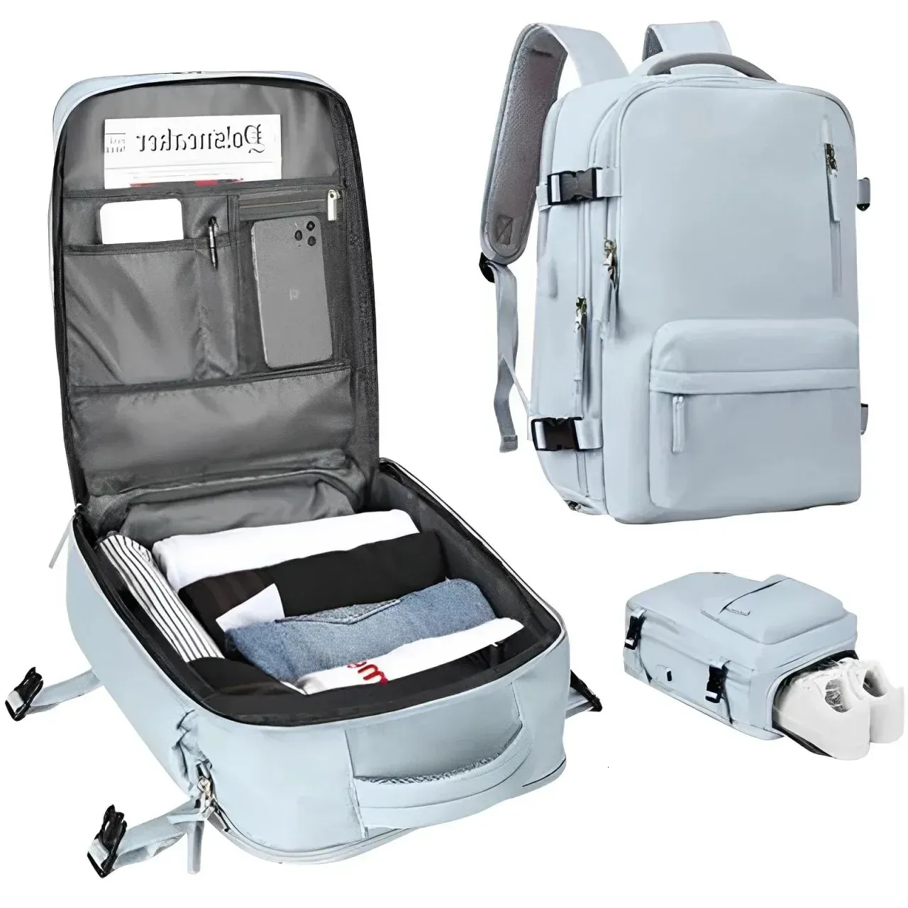 codi tri pak backpack with att leather id FOR700-4 Fortis 15.6