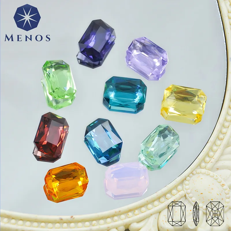 Emerald Cut Flatback Rhinestones – Multi‑Color Acrylic Crystals for Crafts & Jewelry – $11.26 Deal