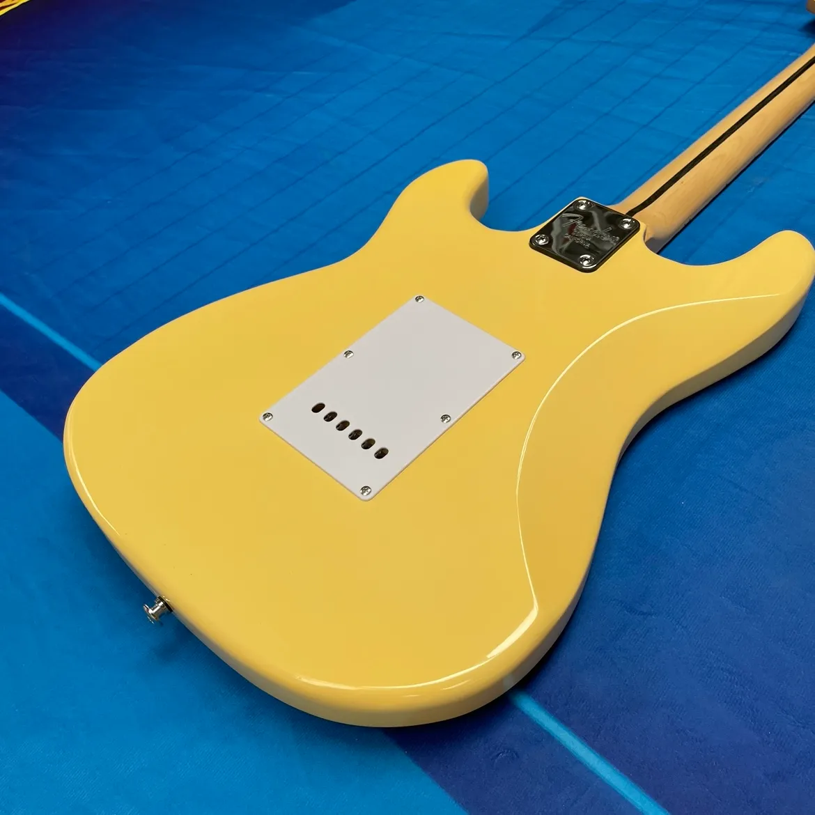 Premium Wave Shaped Yellow Electric Guitar With Maple... From Zool_2026 ...