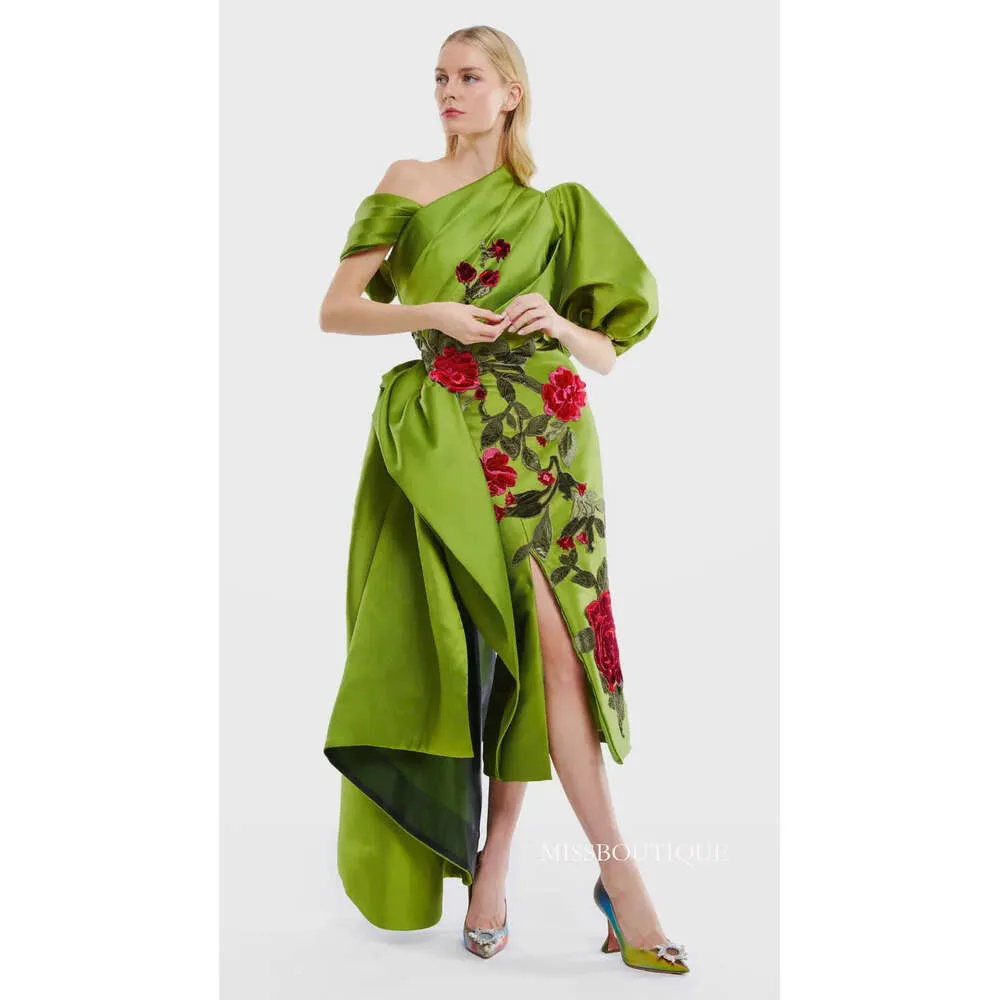 abundance green dress Tea Length Sheath Prom Traditional For... From Missboutique, $103.13 SCH003843_G_L