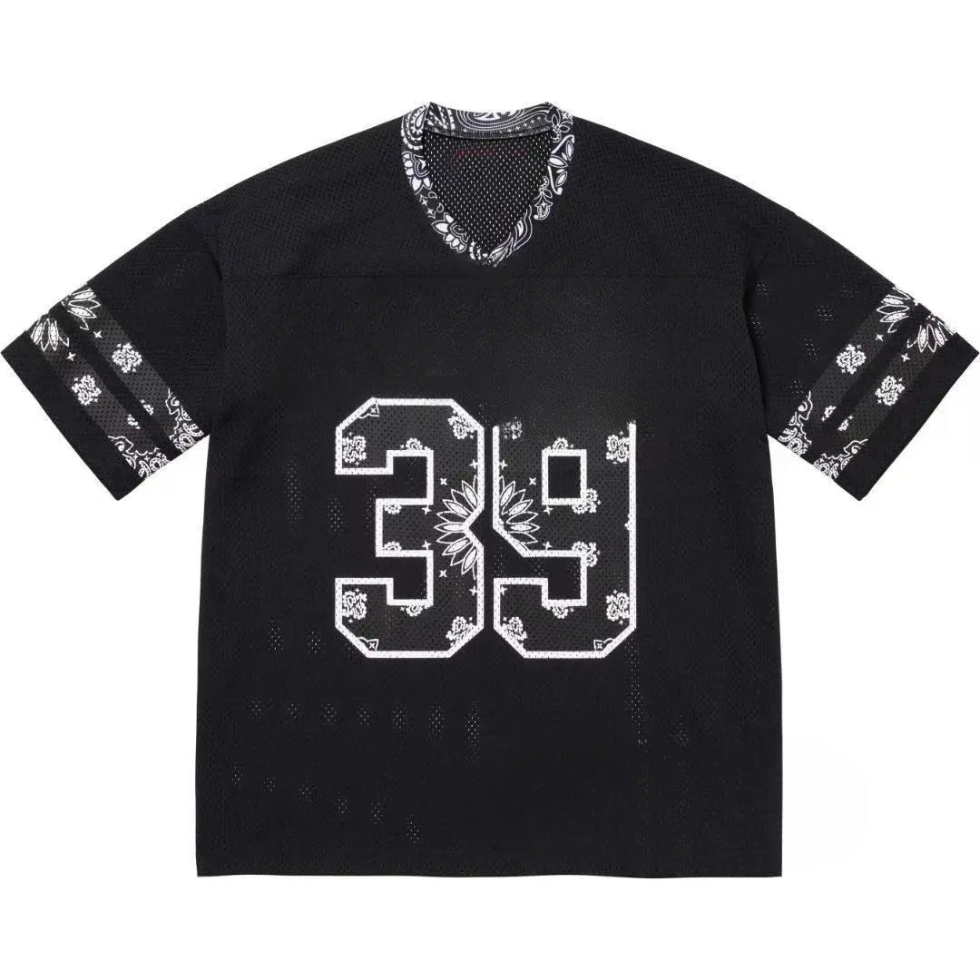 シャツ 25ss Supreme Bandana Football Jersey XL 2026 New 25Ss Bandana Vintage Football Tops Mens From Hzhhw, Rs