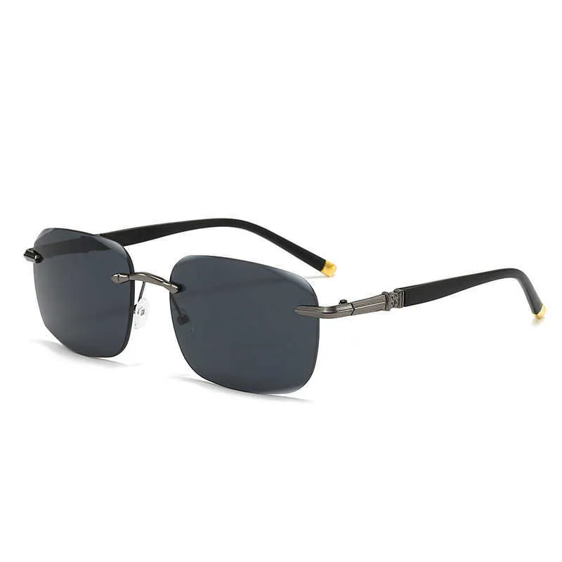 High End Frameless Sunglasses For Oval Face For Men  From