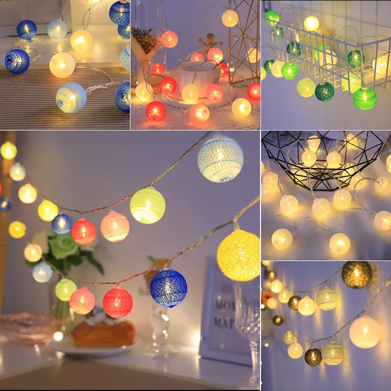 Girly LED Mini Globe String Lights With Cotton Balls... From Lhjsgd, &Price; | DHgate.Com