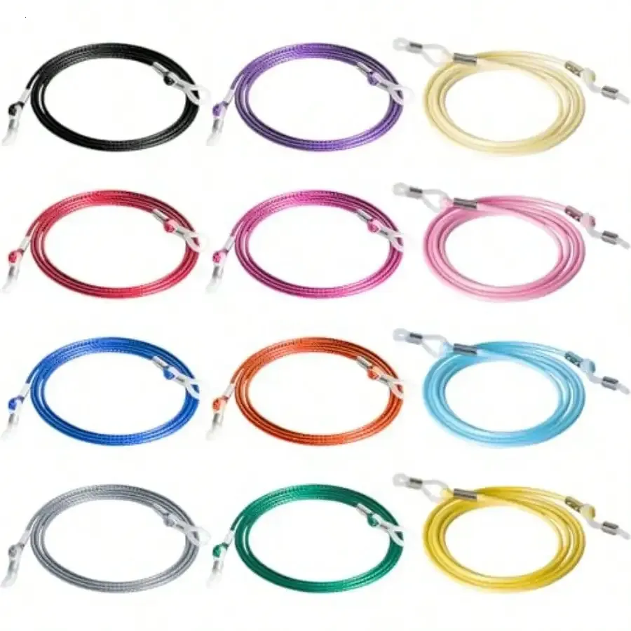 12pcs Nylon Glasses String Cord Holder Sunglasses Eyeglasses Lanyard Neck Strap