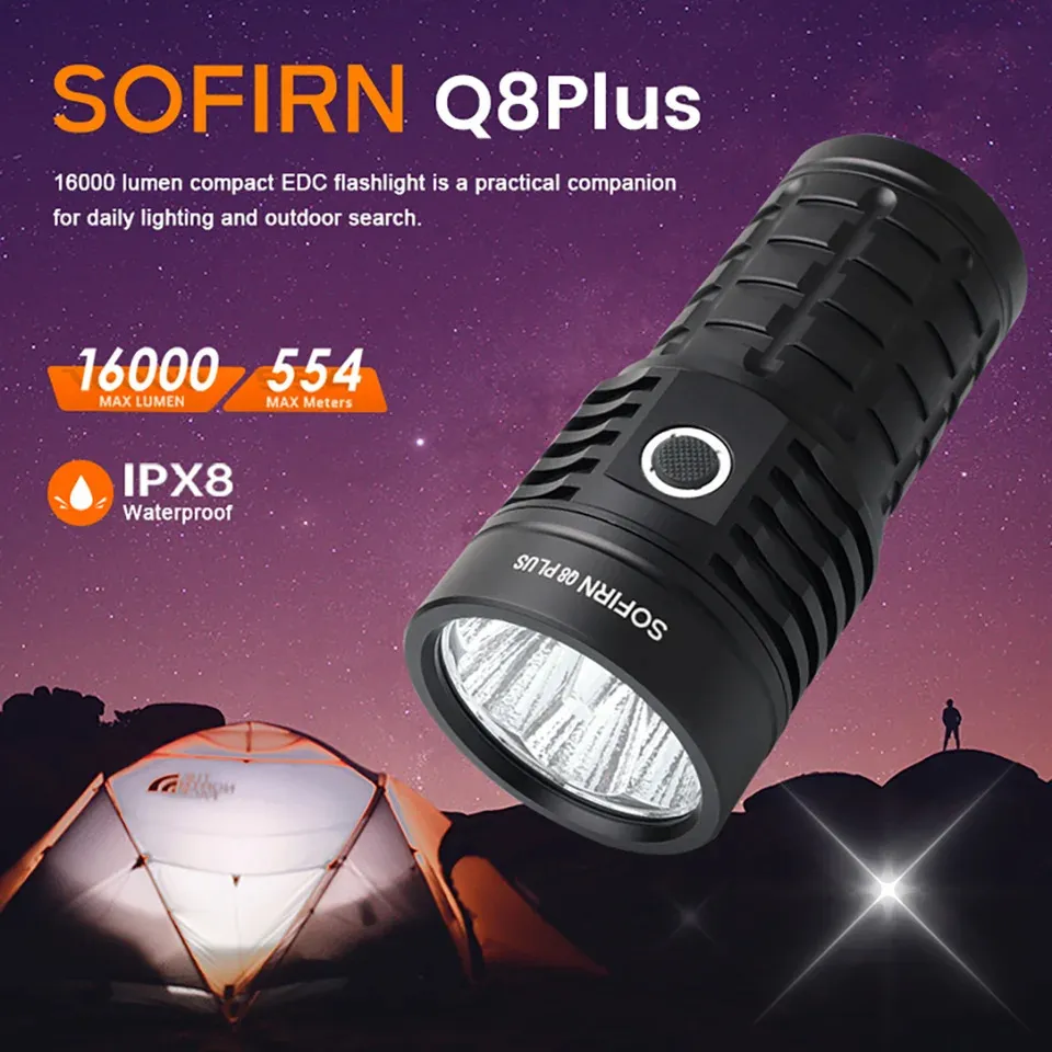 SOFIRN Q8 Plus LED Flashlight 16000 Lumen From Mang09, Rs