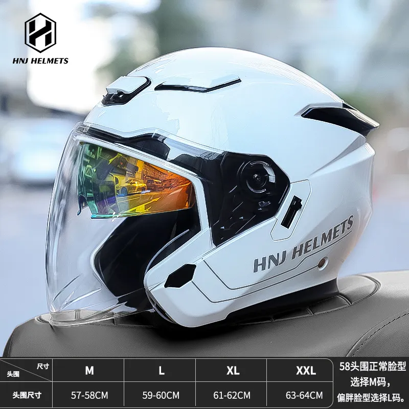 four seasons motorcycle helmets Double Lens Open Face Helmet in visor lens Specification Motorcycle Helmet Unisex Four Seasons