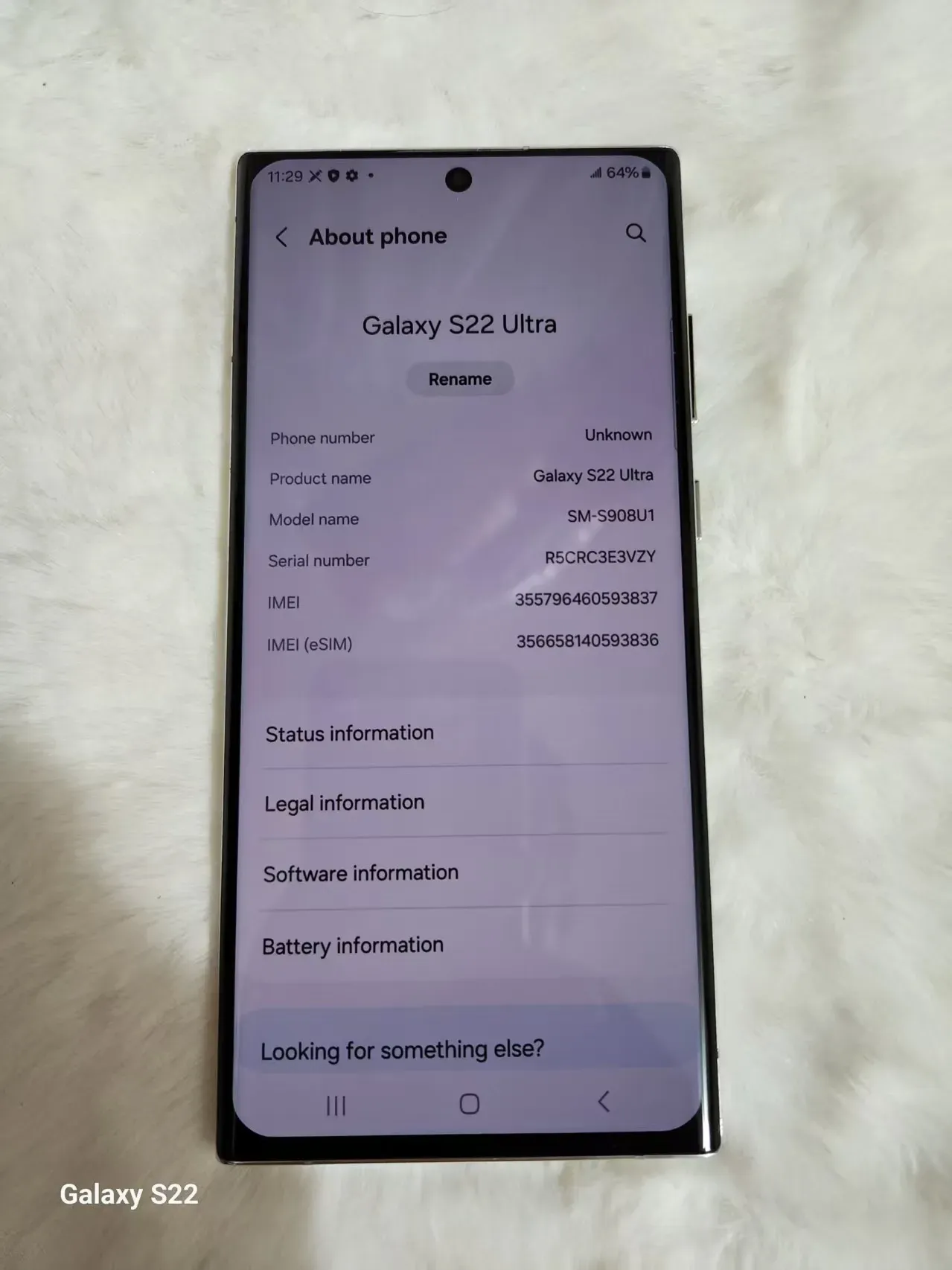 Yenilenmiş Orijinal Samsung Galaxy S22 Ultra 5G Yi TL12,743.74