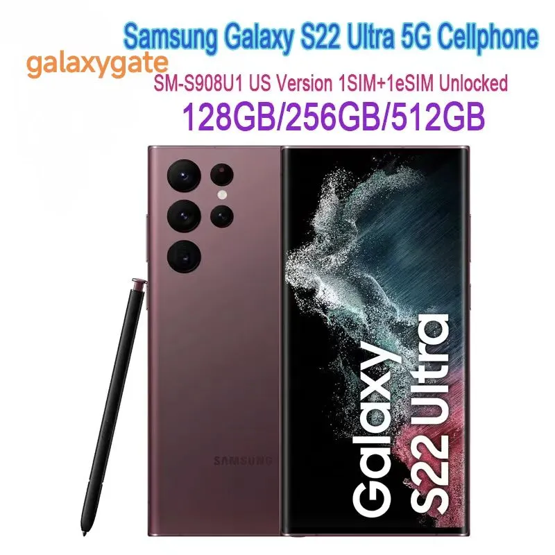 Yenilenmiş Orijinal Samsung Galaxy S22 Ultra 5G Yi TL12,743.74