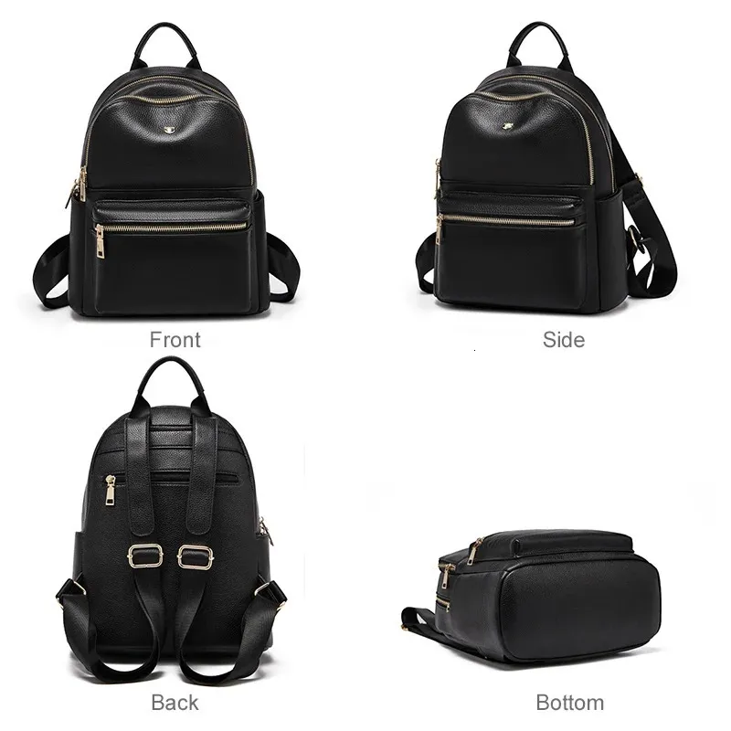 Genuine Leather & Microfiber Leather Women\'s Fashion Travel Backpack Purse with Amazon.com: zency 15 Colors Real Soft 100% Genuine Leather  main image 3
