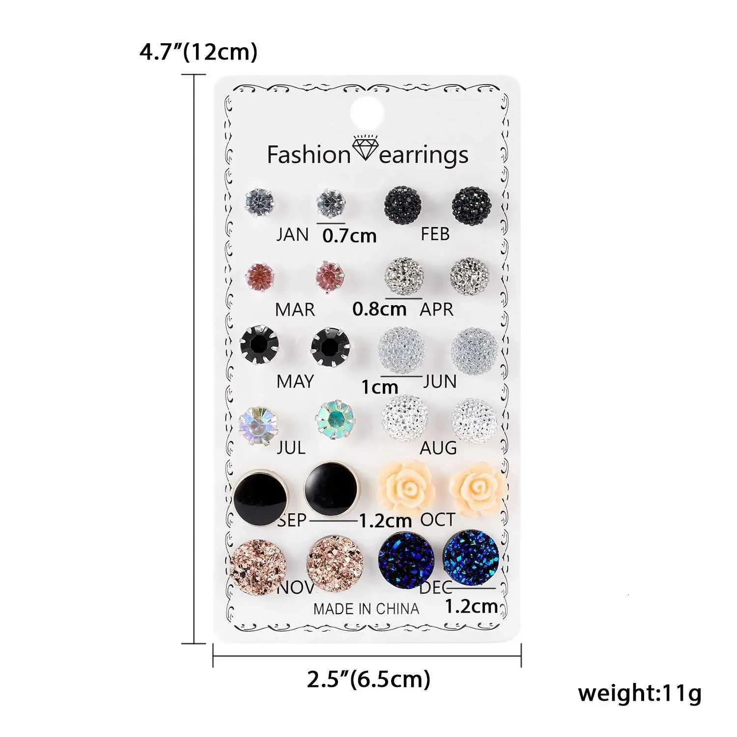 Set orecchini a lobo con cristalli fiori fiocco per donna_voghion.com