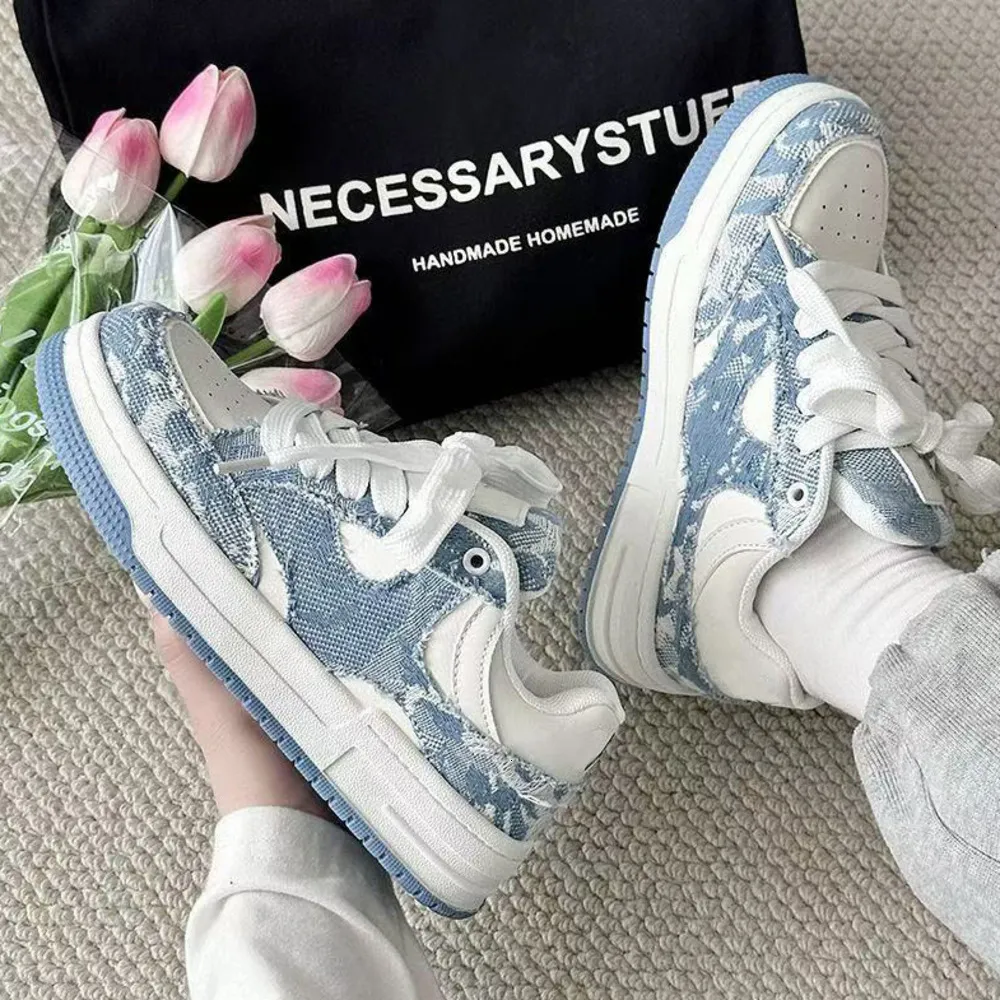 Schwarze und weiße Jacquard-Sneaker aus Canvas für Damen und Herren, lässige Low-Top-Skateschuhe für den Alltag_voghion.com