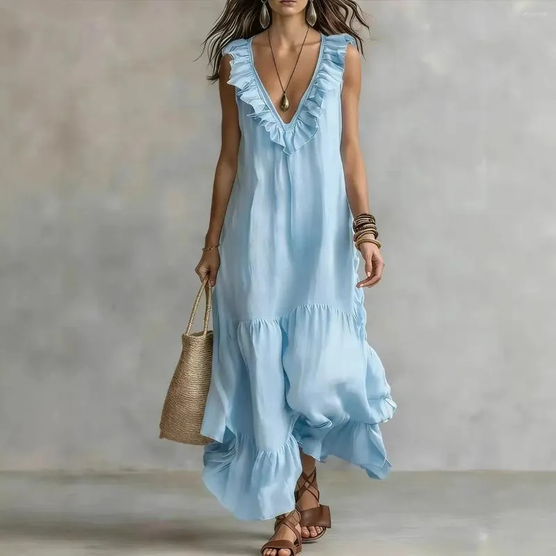 casual resort dresses High Low Vacation Dress | Wholesale Low MOQ Elegant Casual/Resort Evening Maxi Dresses