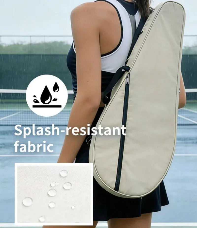 Mochila Para Raqueta De Tenis Infantil – Capacidad De 31x13x46 Cm, Impermeable, Con Compartimento Para Zapatos Y Doble Asa