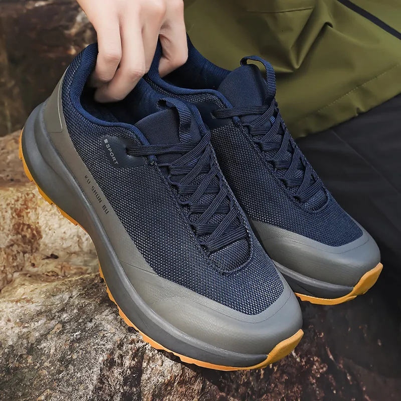 Mens Chunky Trail Sneakers Non Slip Rubber Sole For All Day Outdoor Comfort_voghion.com