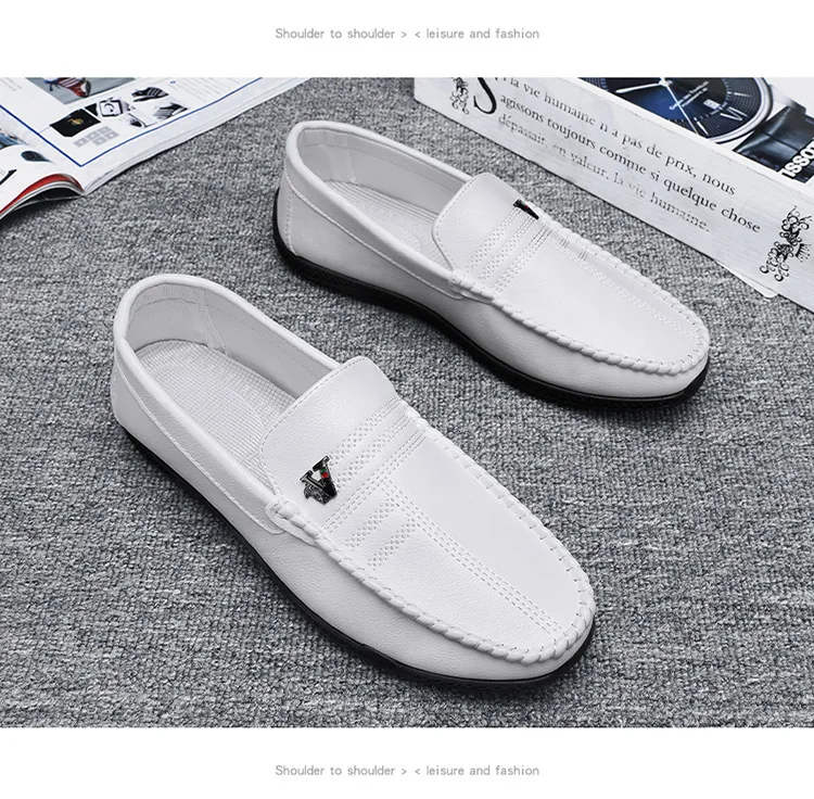 Schwarze Herren Slipper Aus Leder Für Büro Und Alltag_voghion.com