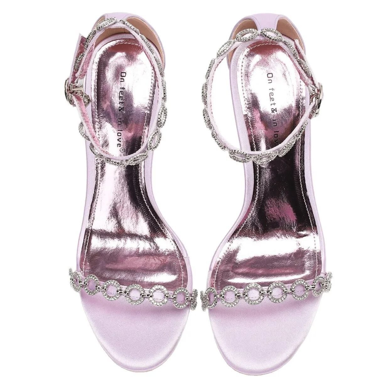 Womens Purple Gold Rhinestone Stiletto Heel Sandals Ankle Strap For Party Wedding Wear Daily Outfit_voghion.com