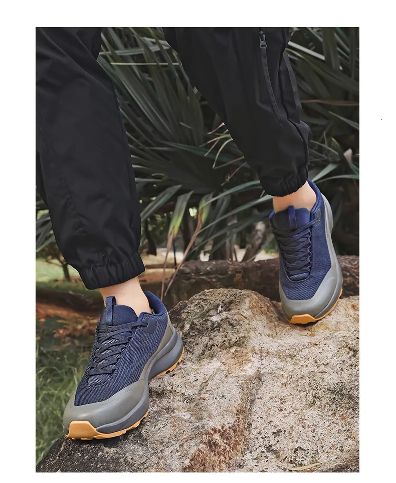 Herr chunky trail sneakers med halkfri gummisula_voghion.com