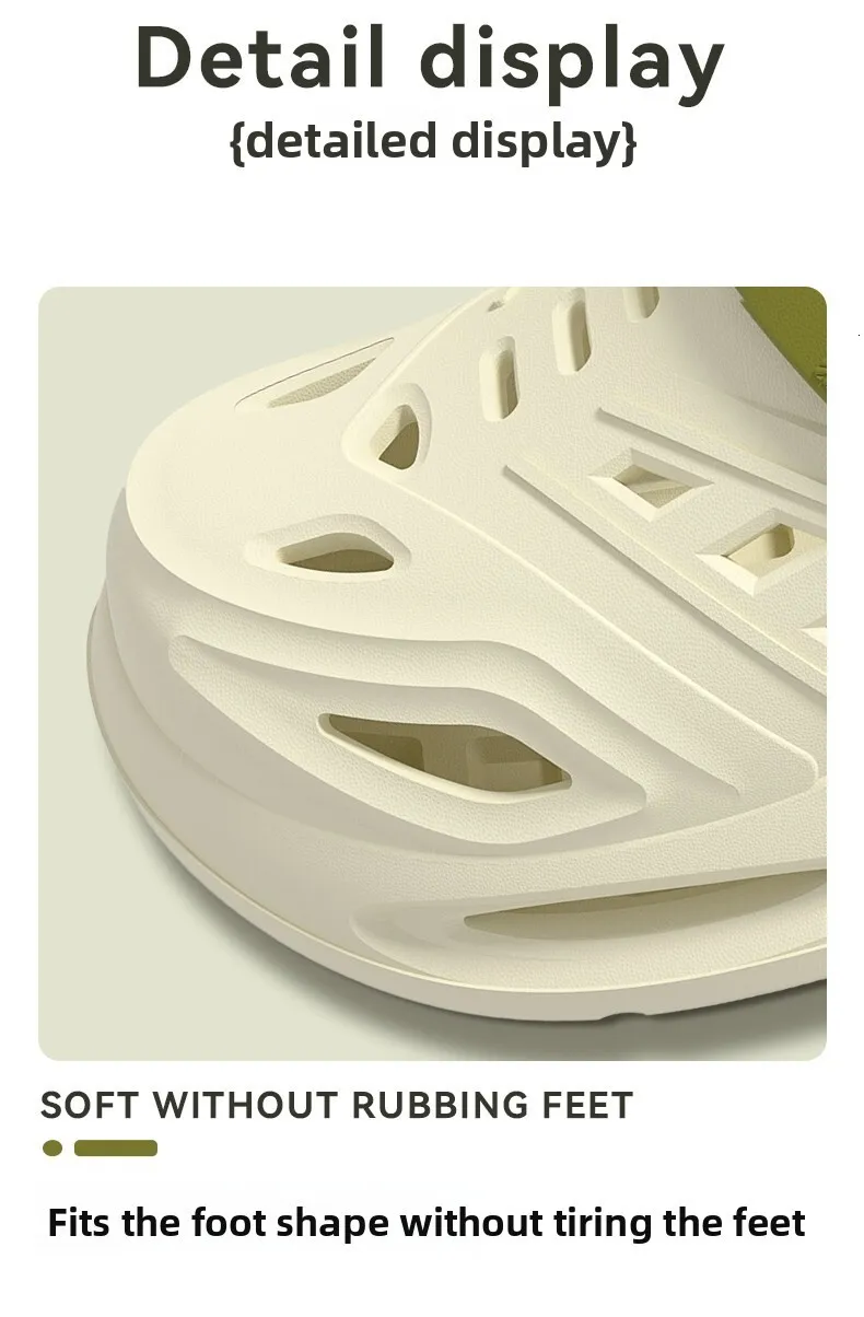 Chunky Men Sandals With Adjustable Strap Non-slip Beach Clogs_voghion.com