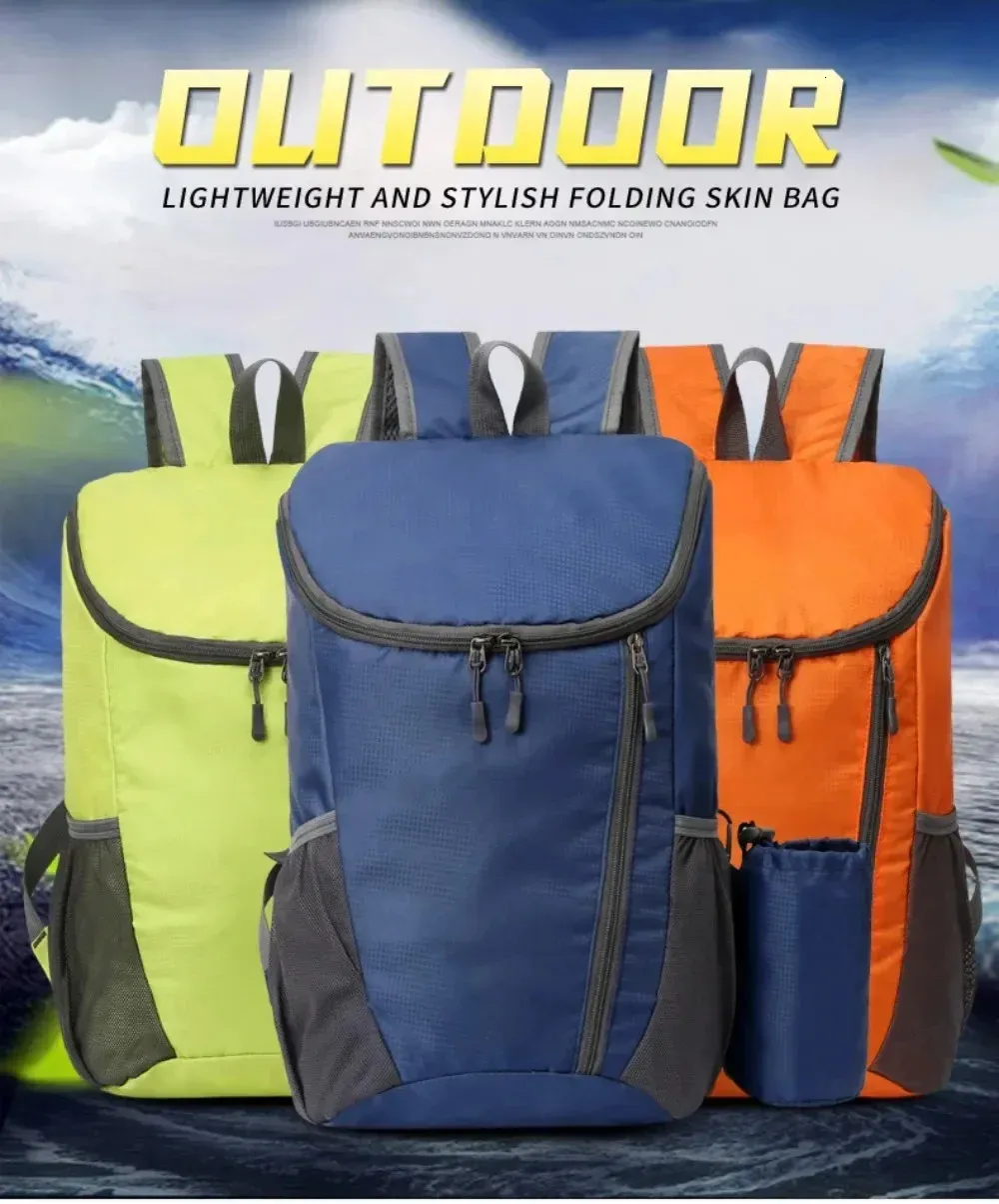 Ultralight Foldable 20l Mountaineering Backpack For Hiking Travel_voghion.com