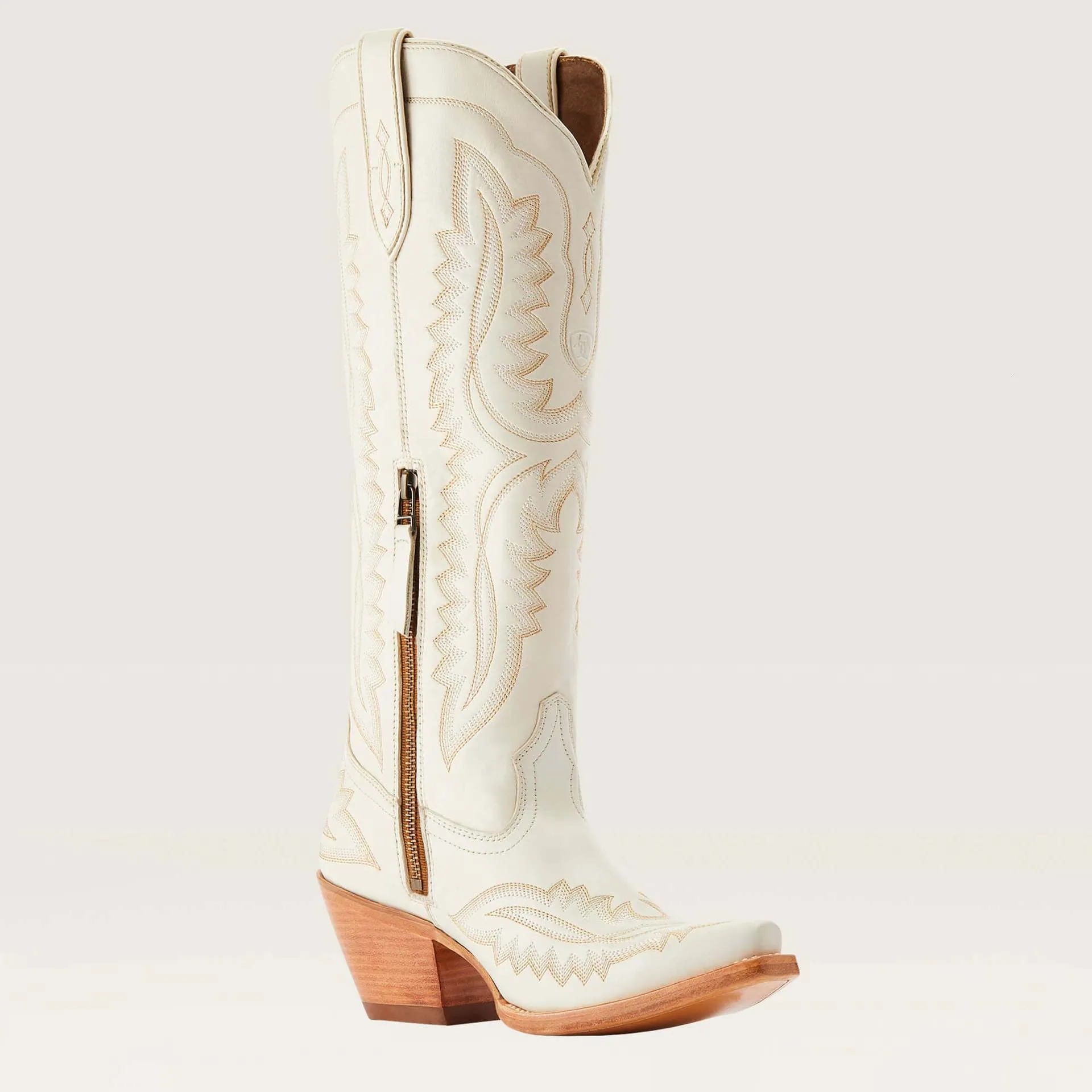 Rote Bestickte Damen Cowboystiefel Aus Leder Für Den Alltag_voghion.com