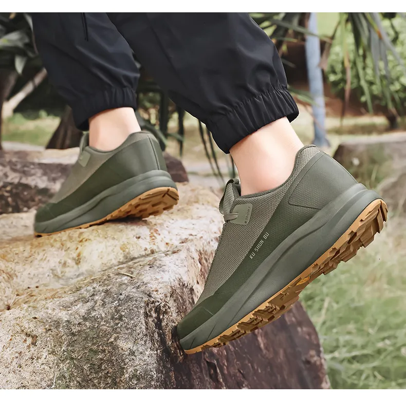 Herr chunky trail sneakers med halkfri gummisula_voghion.com