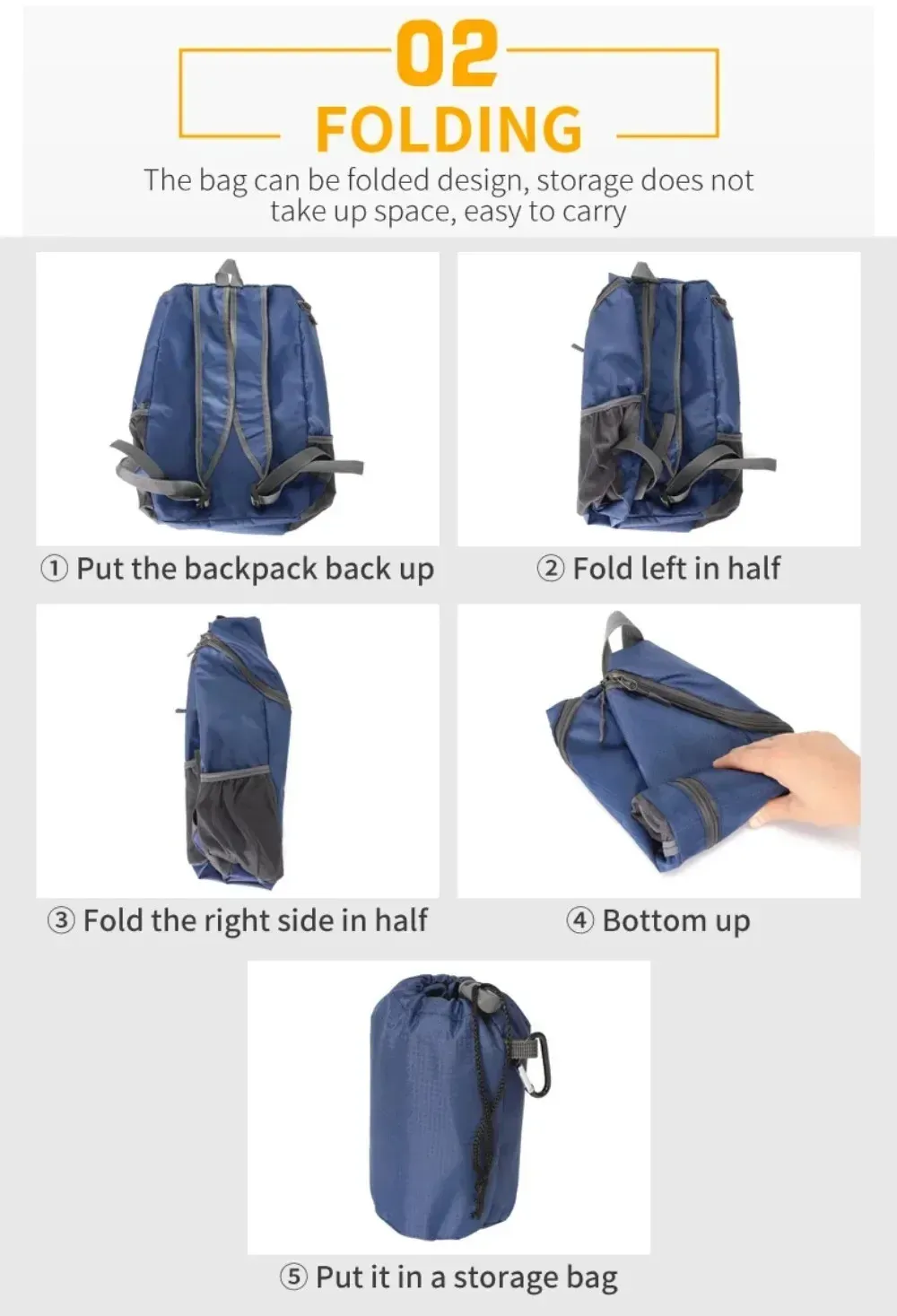 Ultralight Foldable 20l Mountaineering Backpack For Hiking Travel_voghion.com