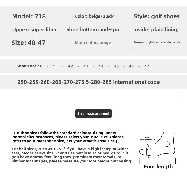 Professional Waterproof Leather Golf Shoes For Men White_voghion.com