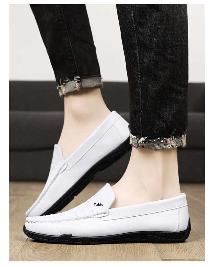 Schwarze Herren Slipper Aus Leder Für Büro Und Alltag_voghion.com