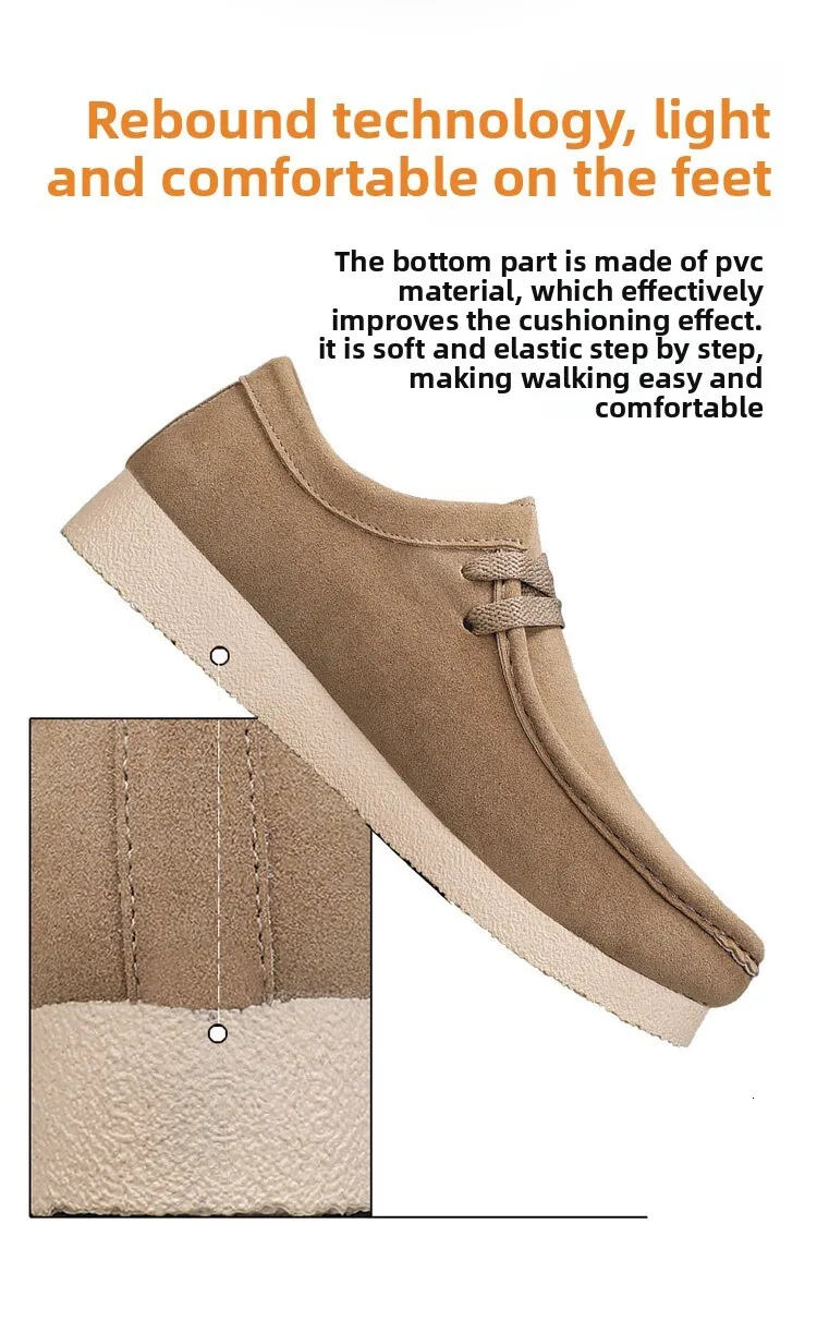 Herren Suede Slipper Leder Freizeitschuhe Bequeme Sneaker_voghion.com