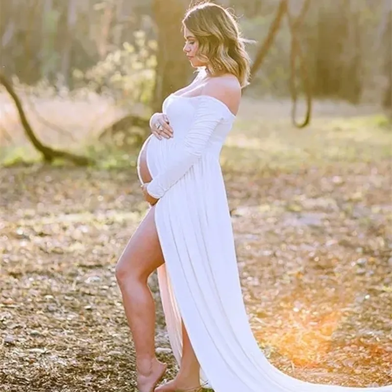 pregnant ladies party dresses Maternity One Shoulder Long Sleeve Dress, Sexy Front... From Qida08, Rs.1,611.29 fancy dress for pregnant ladies