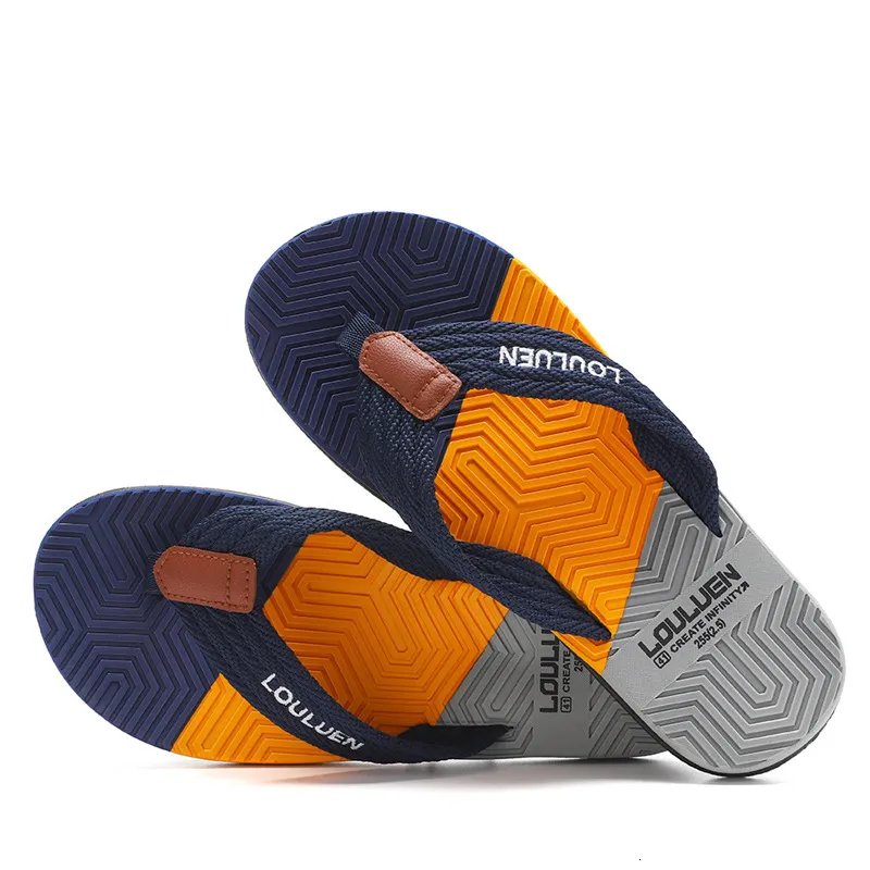 Men's Color Block Geometric Print Flip Flops Non Slip Cushioned Beach Slippers Casual Breathable Summer Sandals_voghion.com
