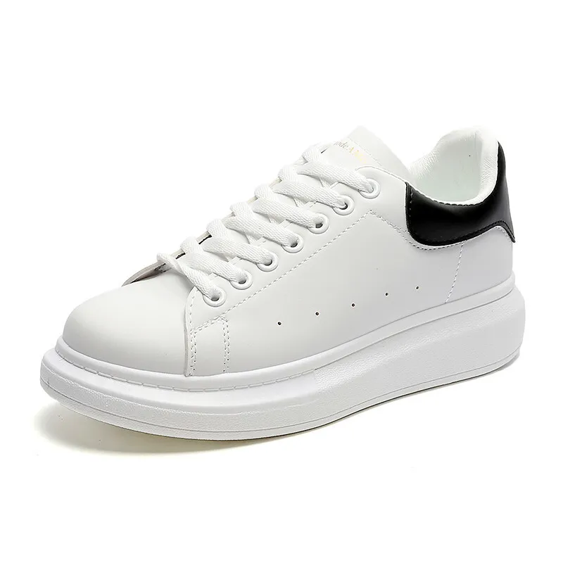 Herren-Sportschuhe aus Leder mit dicker Sohle, klassische Schnürschuhe für die Freizeit, ideal zum Eislaufen, Sportschuhe mit dicker Sohle_voghion.com