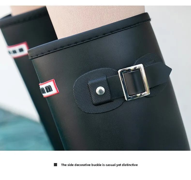 Stivali da pioggia donna impermeabili antiscivolo alla moda_voghion.com