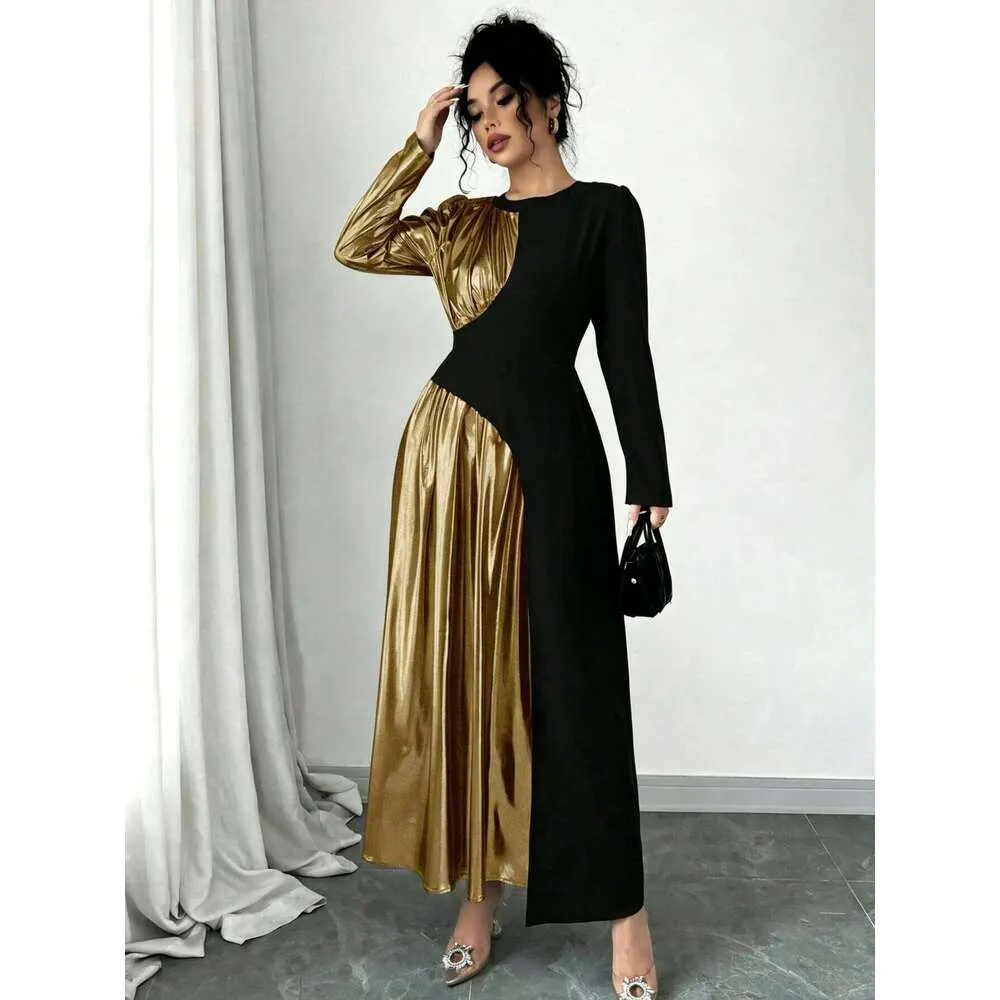 women's black and gold dress for party Womens Contrast Maxi Long... From Dh912603111, Rs.3,158.33 In Bulk elegant black and gold cocktail dress
