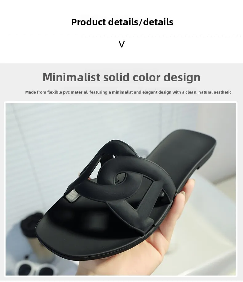 Women's Multi Colour Intertwined Strap Slide Sandals Flat Sole_voghion.com